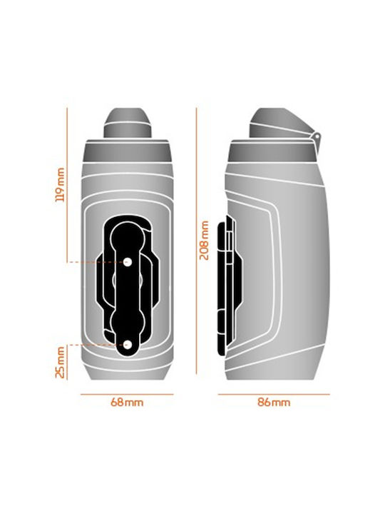 Fidlock Wasserflasche 590ml Schwarz