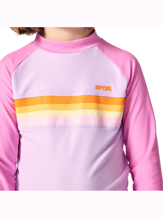 Rip Curl Kids Swimwear Long Sleeve Shirt Pink