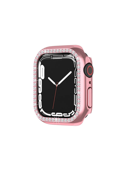 Защитна Пластмасов Калъф в Розов цвят за Apple Watch Series 9/8/7 41мм