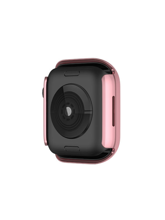 Protective Plastic Case in Pink color for Apple Watch Series 9/8/7 41mm