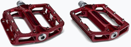 Dartmoor Flat Bicycle Pedals Red