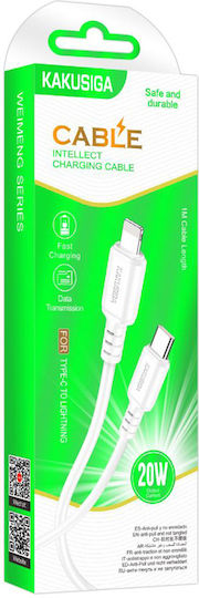 Kakusiga USB-C zu Lightning Kabel 20W Weiß 1m (KSC-982-LC-WH)
