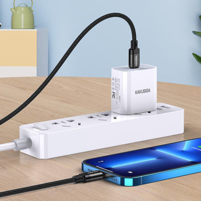 Kakusiga Geflochten USB-C zu Lightning Kabel 27W Schwarz 1m (KSC-970-LC-BK)