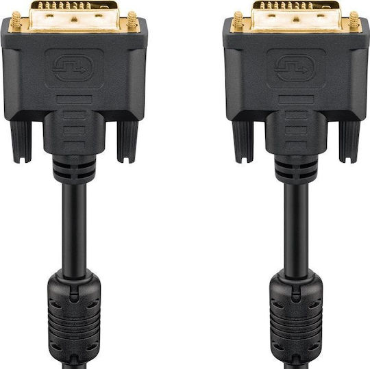Goobay Kabel DVI-D-Stecker - DVI-D-Stecker 5m Schwarz (93112)