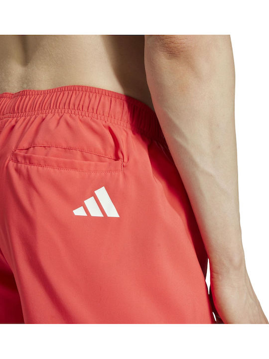 3-Stripes Мъжки Бански Плувни Шорти Червени на Райета