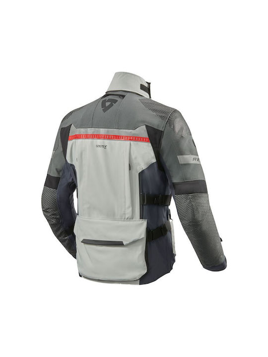 Rev'IT Dominator 3 Herren Jacke Winter Silver-Blue Rev'IT Dominator 3 Herren Jacke Winter Silver-Blue