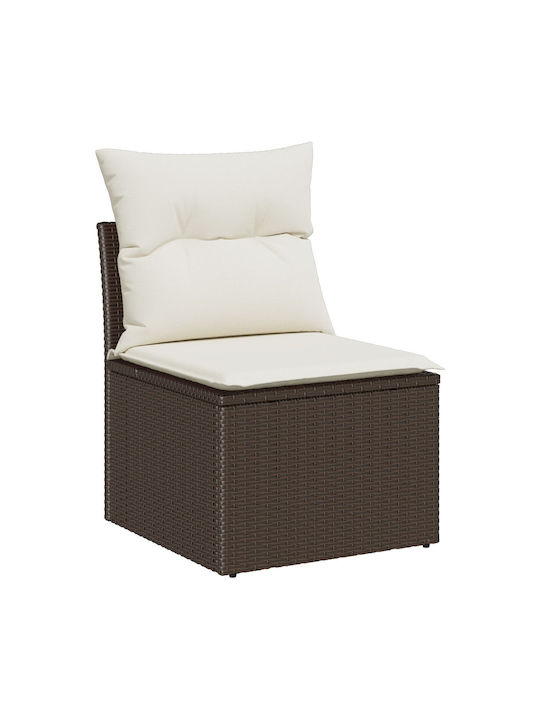 Tree-Seater Sofa Outdoor Rattan with Pillows 55x62x69cm
