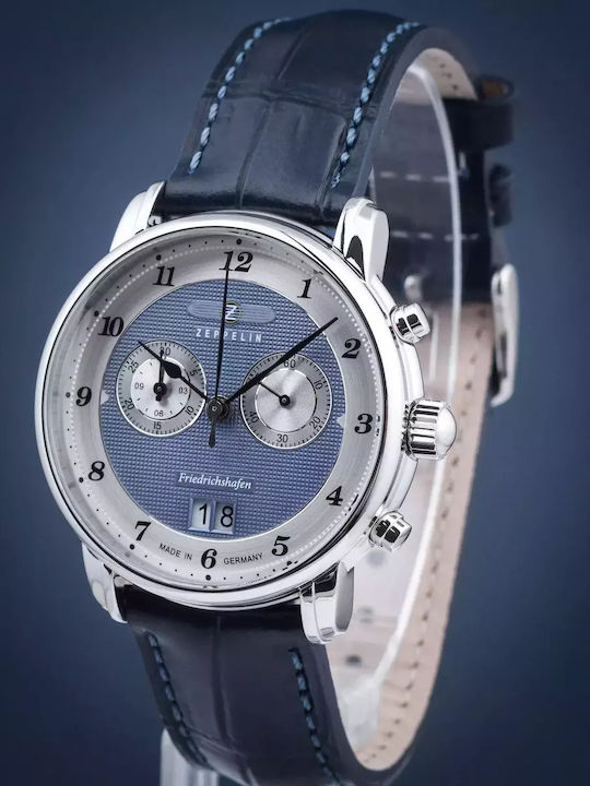 Zeppelin Men's Watch Battery with Turquoise Metal Bracelet