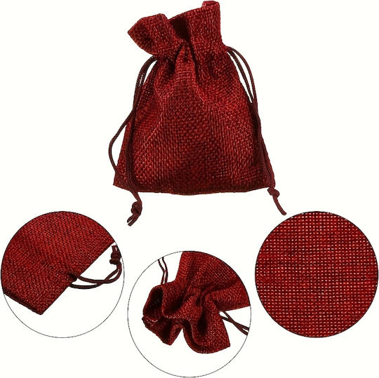 Panora Fabric Pouch for Gift Red 9x7cm.