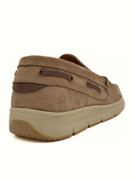 Men's Leather Moccasins Beige