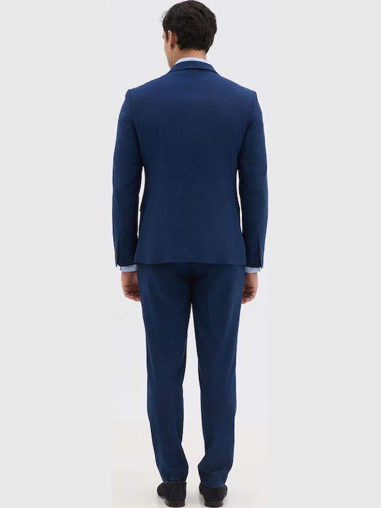 Men's Suit Jacket Slim Fit Blue