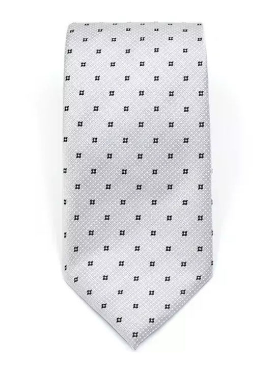 Makis Tselios Fashion Men's Tie Printed in Gray Color