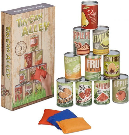 Tincan Ink Throwing Game Multicolored 10 Cans 3 Bags Relaxdays