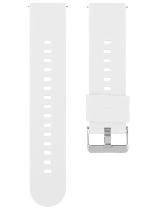 Καουτσούκ Λουράκι Λευκό 22mm