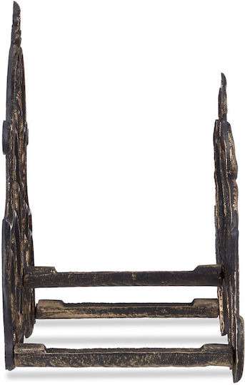 Wall Mount Hose Brown Cast Iron Relaxdays 24 X 31.5 X 15 Cm