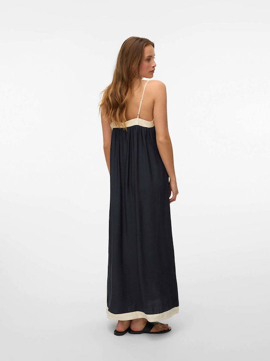 Summer Maxi Evening Dress Open Back Black