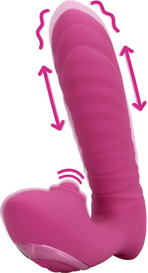 LoveLine Thrusting And Tapping Vibrator G-Punkt 15,6 cm Rosa