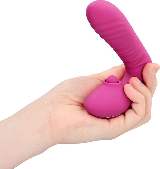 LoveLine Thrusting And Tapping Vibrator G-Punkt 15,6 cm Rosa