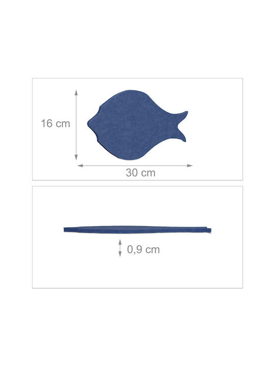 Dekorative Fliesen 6 Stück Grau Anthrazit Blau 16 x 30 x 0,9 cm