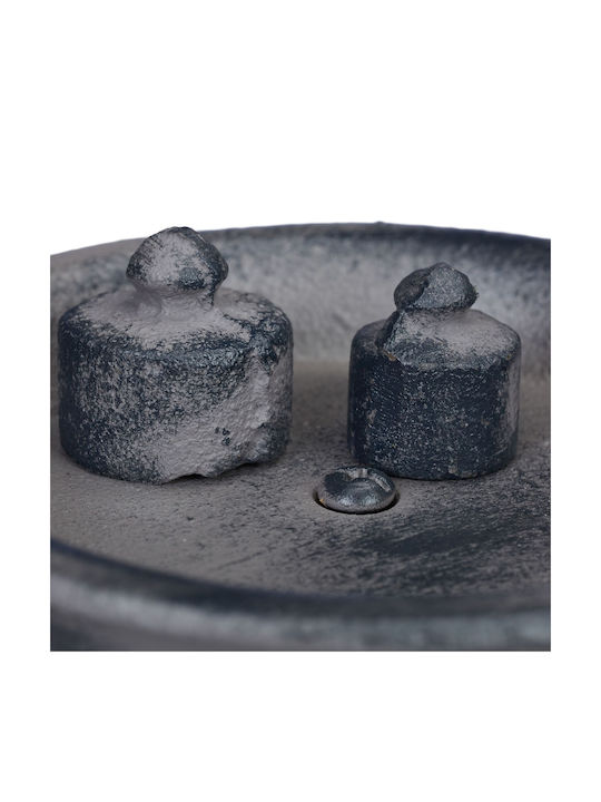 Rustic Decorative Scale 3 Weights 13g 27g 51g Cast Iron 24 X 27 X 10.5 Cm