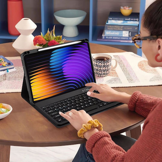 Tech-Protect Sc Pen Флип капак с Клавиатура Черен (Xiaomi Pad 7, Xiaomi Pad 7 Pro)