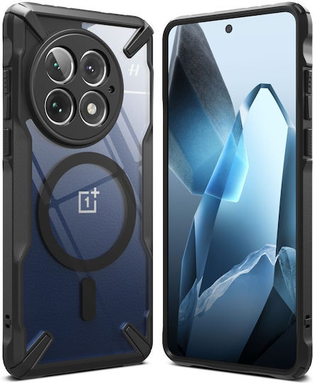 Ringke Fusion X Magnetic Back Cover Plastic / Silicon 2mm Negru (OnePlus 13)