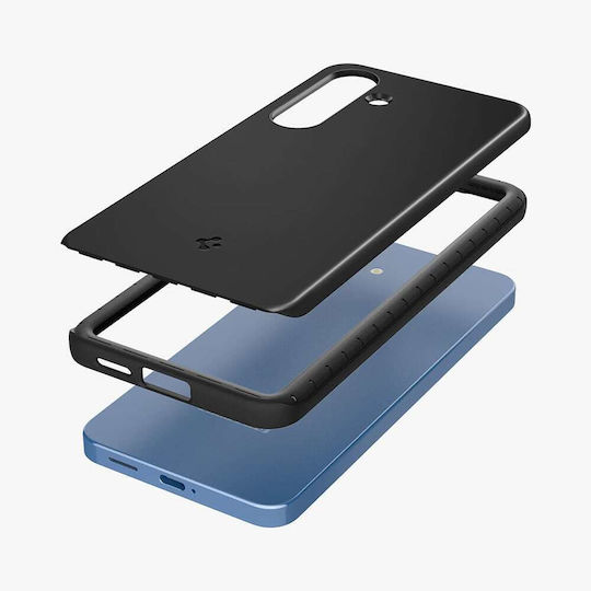 Spigen Thin Fit Mag Back Cover Plastic / Silicone 1.55mm Black (Galaxy S25)