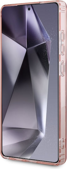Karl Lagerfeld Karl Head Umschlag Rückseite Gehärtetes Glas 0.3mm Rosa (Galaxy S25 Ultra,Samsung S25 Ultra)