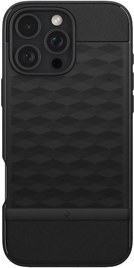 Caseology Parallax Mag Back Cover Σιλικόνης Matte Black (iPhone 16 Pro)