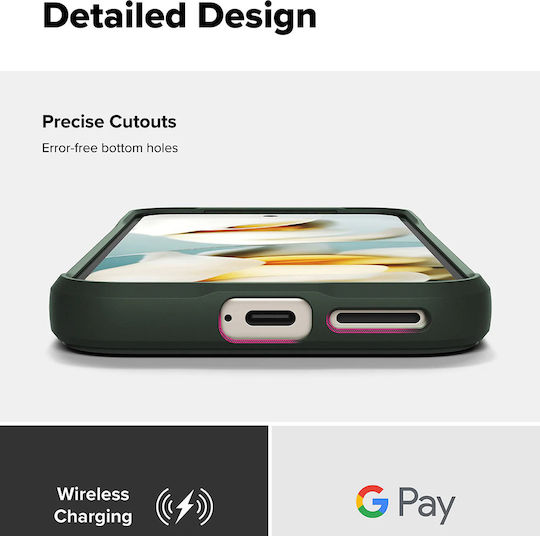 Ringke Back Cover Σιλικόνης Πράσινο (Google Pixel 9a)