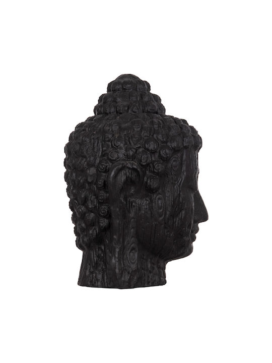 Decorative Floor XXL Buddha Head HM4385.01 Plaster Black 90x90x100cm