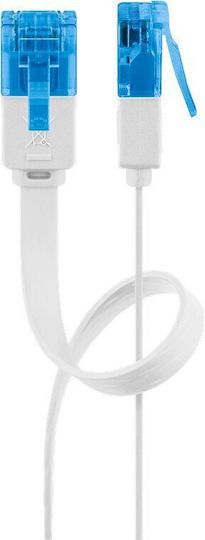 Goobay U/UTP Cat.6a (Gigabit) Ethernet Network Cable 1m White