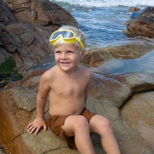 Sunnylife Kids Yellow Silicone Diving Mask