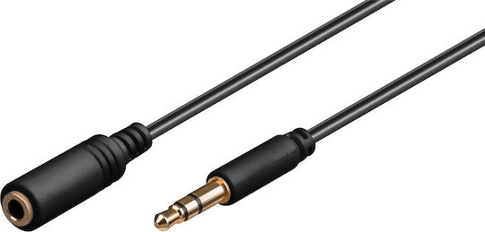 Triton Καλώδιο Ήχου 3.5mm male - 3.5mm female Μαύρο 3m