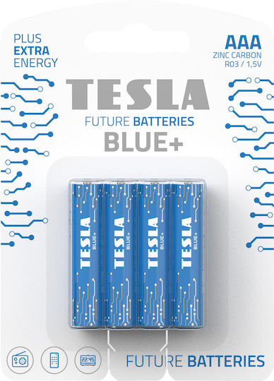 Tesla Batteries Blue+ Alkaline Batterien AAA 1.5V 4Stück