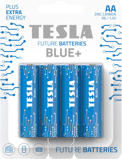 Tesla Batteries Blue+ Alkaline Batterien AA 1.5V 4Stück