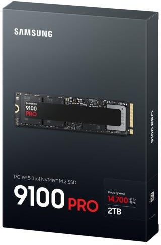Samsung 9100 Pro SSD 2TB τύπου M.2 με σύνδεση PCI Express 5.0 (PS5 Compatible) MZ-VAP2T0BW
