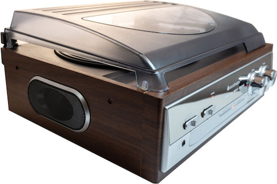 Soundmaster PL-186H Грамофон с Предусилвател и Вградени говорители Кафяв