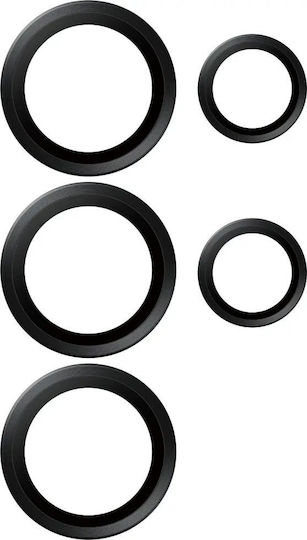 PanzerGlass Hoops Ceramic Προστασία Κάμερας Tempered Glass Μαύρο για το Galaxy S 2025 Ultra