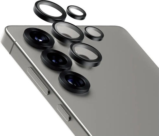 PanzerGlass Hoops Ceramic Προστασία Κάμερας Tempered Glass Μαύρο για το Galaxy S 2025 Ultra