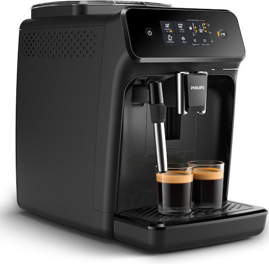 Philips LatteGo Automat Espressoare 1500W Presiune 15bar Pentru Cappuccino Cu Râșniță Neagră EP1221/20