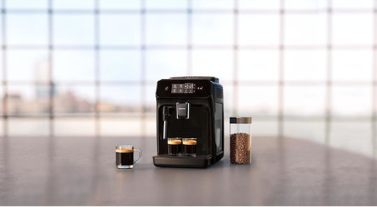 Philips LatteGo Automat Espressoare 1500W Presiune 15bar Pentru Cappuccino Cu Râșniță Neagră EP1221/20