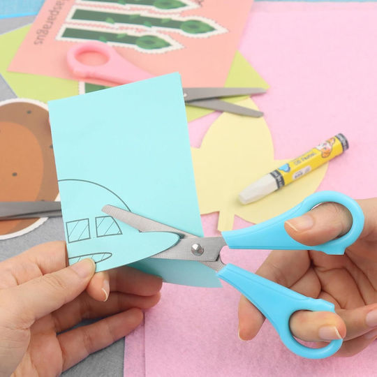 Vutyvve Kinderscheren Set mit abgerundeten Spitzen, 6 Farben