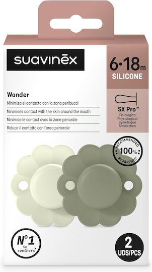 Suavinex Sx Pro Pacifiers Silicone Turquoise for 6-18 months 2pcs