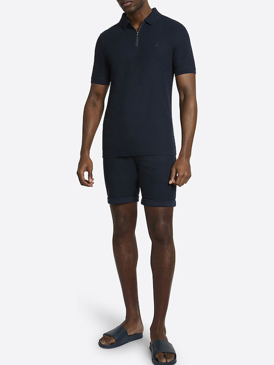 Polo Short Sleeve Blouse Navy Blue
