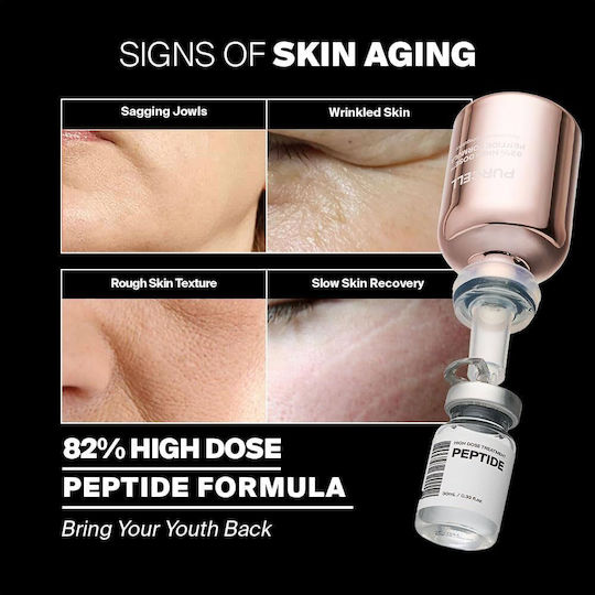 Purcell 82% High Dose Peptide Formula Αντιγηραντικό Serum Προσώπου με Πεπτίδια & Κολλαγόνο 30ml