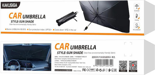 Kakusiga Internal Car Windshield Sunshade Umbrella for Smart 137x78cm