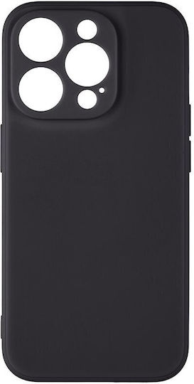 Obal:Me Umschlag Rückseite Silikon 1.5mm Schwarz (iPhone 15 Pro)