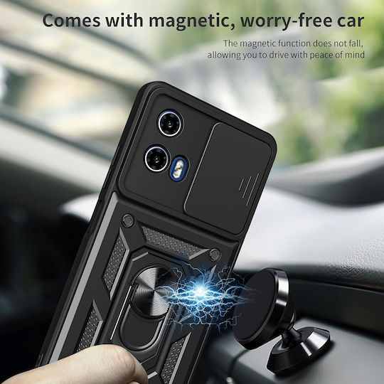 Techsuit Camshield Back Cover Silicon Negru (Moto G71 5G)