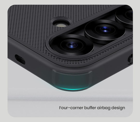 Nillkin Super Frosted Pro Задна корица Пластмаса / Силикон Черен (Galaxy S25+)